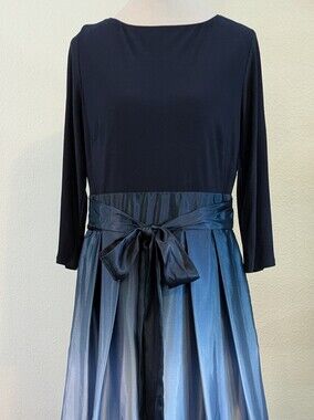 SLNY Fashions Navy Blue Umbra Dress